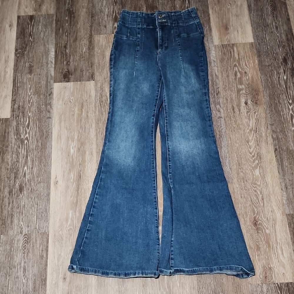 Forever 21 Medium Wash Flare Jeans